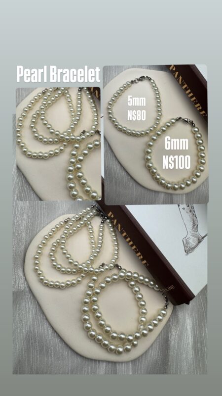 Pearl Bracelet 5mm N$80/1 6mm N$100/1