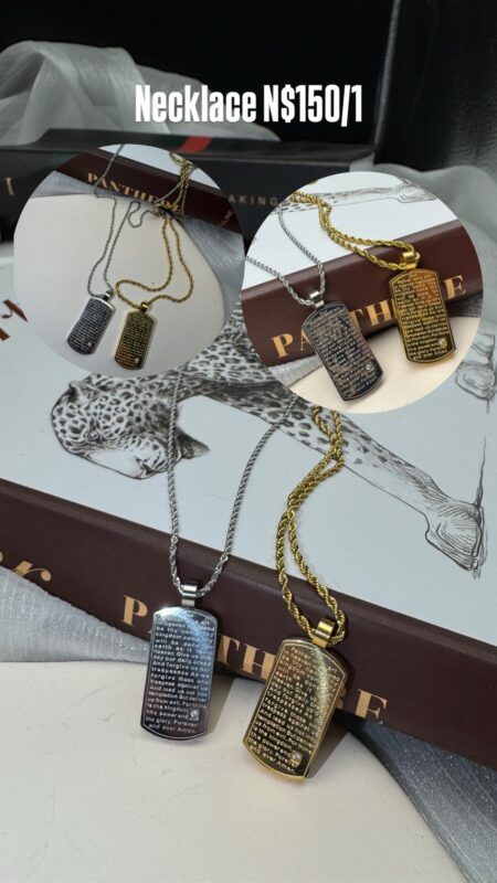 Dog tag necklaces N$150/1