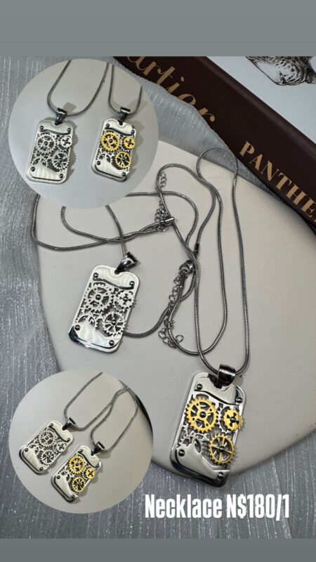 3ad gear design Necklace N$180/1