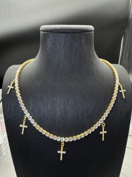 ‼️Clearance‼️Cross Tennis Necklace N$150