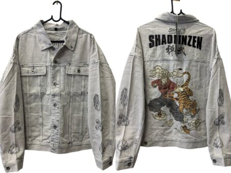 “Zen Strike” high-end Shaolin Martial arts denim jacket fits M-L N$599