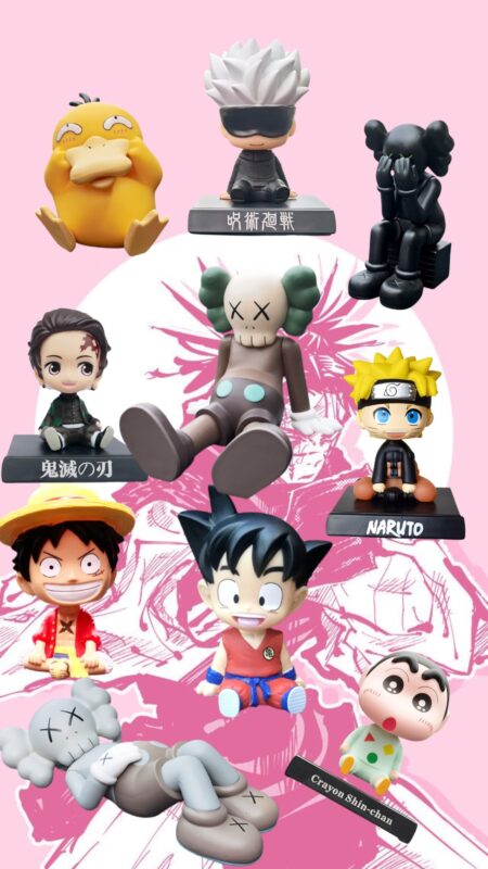 ANIMIE Bubblehead/ Kaws Decor Figure N$230/1