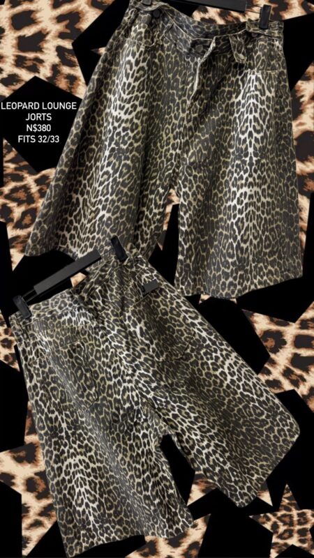 Leopard Lounge Jorts N$380 fits 32/33