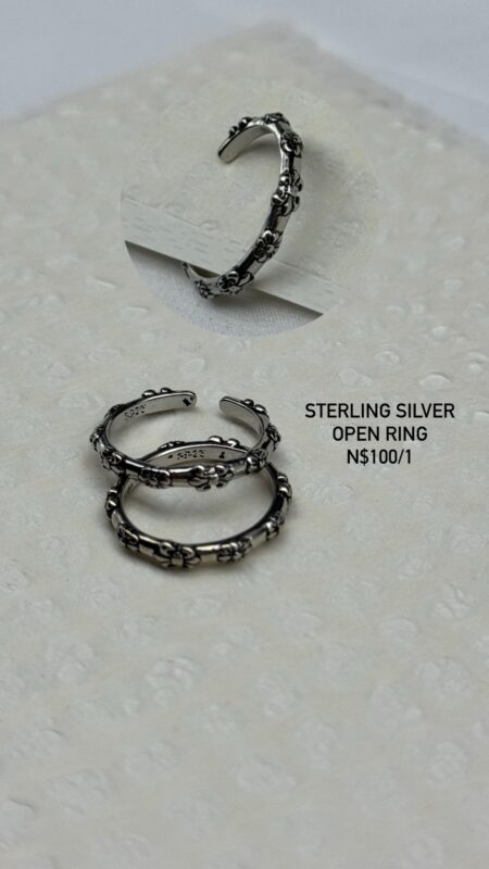 Sterling Silver Open Ring N$100/1