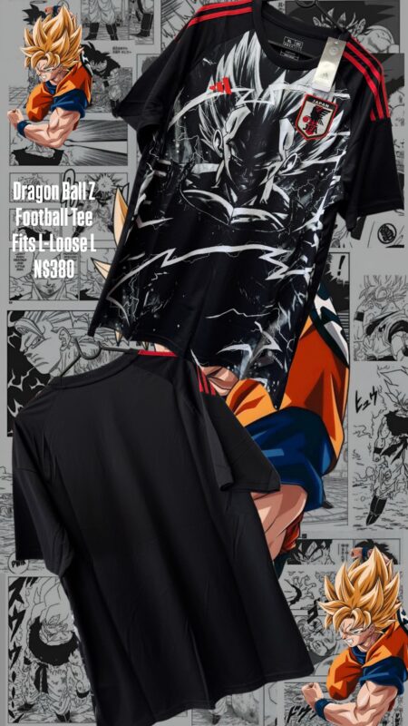 Dragon Ball Z Football Tee Fits L-Loose L N$380