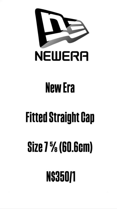 New Era FIFTY Fitted Straight Cap- Size 7 ⅝ (60.6cm) N$350/1