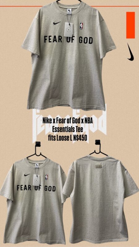 Nike x Fear of God x NBA Essentials Tee fits Loose L N$450
