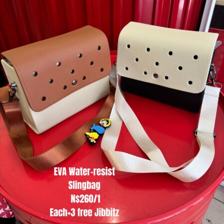 EVA Water-resist SlingbagN$260/1 each+3 free Jibbitz