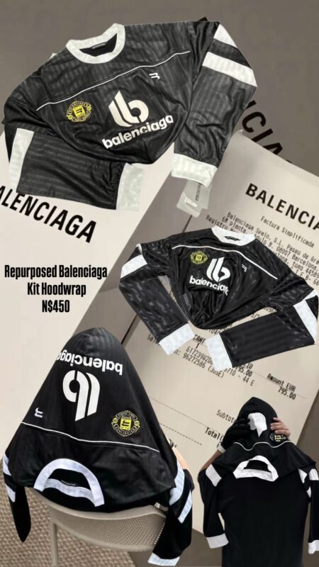 Repurposed Balenciaga Kit Hoodwrap N$450