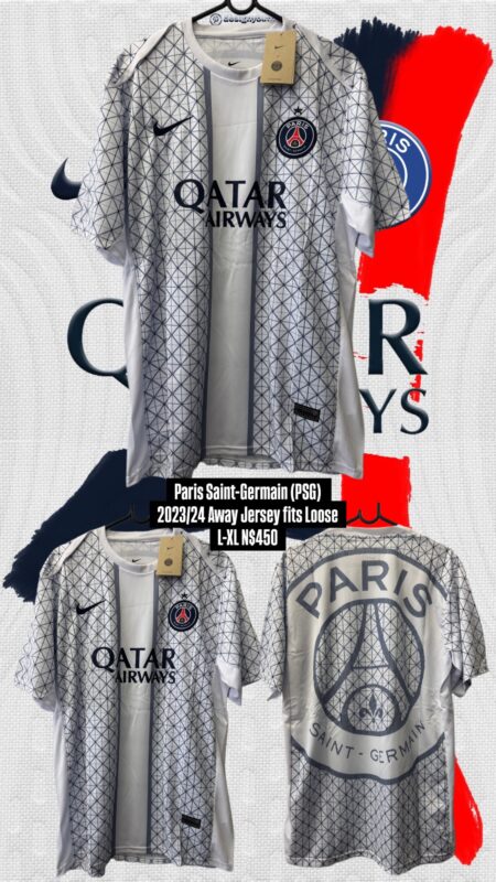 Paris Saint-Germain (PSG) 2023/24 Away Jersey fits Loose L-XL N$450