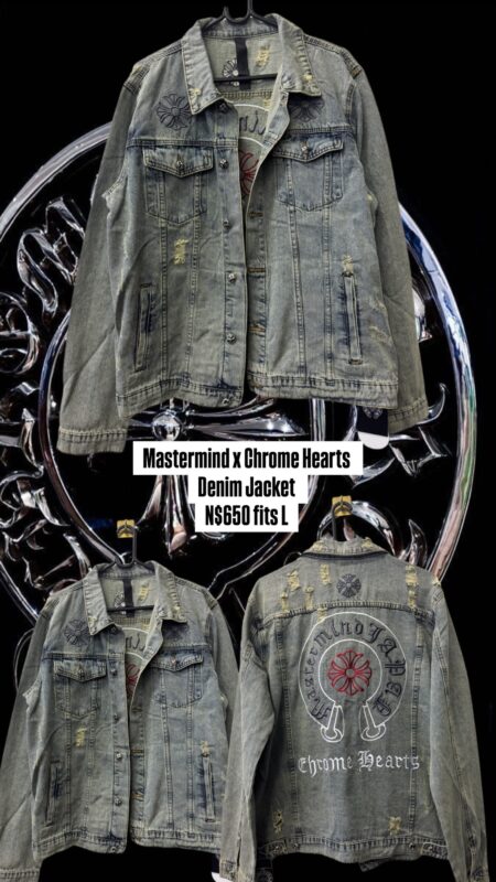 Mastermind x Chrome Hearts Denim Jacket N$650 fits L