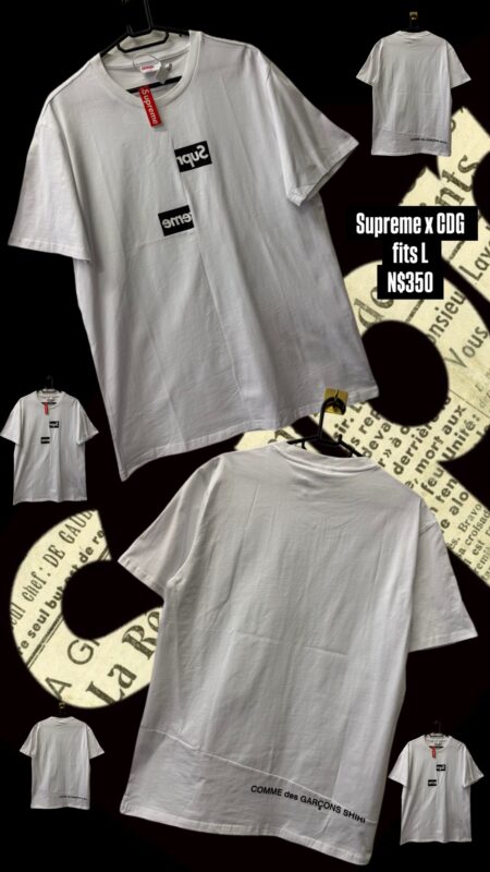 Supreme x CDG tee fits L N$350