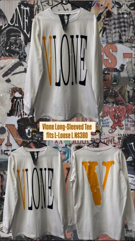 Vlone Long-Sleeved Tee fits L-Loose L N$380