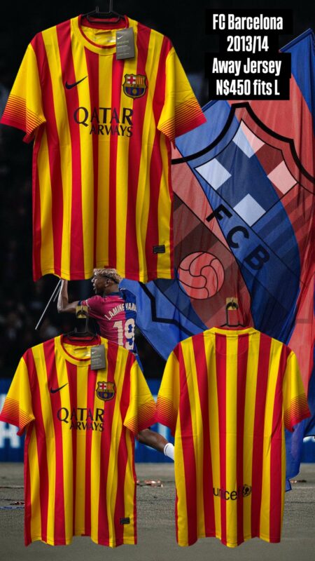 FC Barcelona 2013/14 Away Jersey N$450 fits L