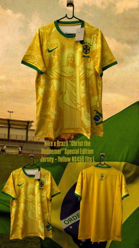 Nike x Brazil “Christ the Redeemer” Special Edition Jersey – Yellow N$450 fits L