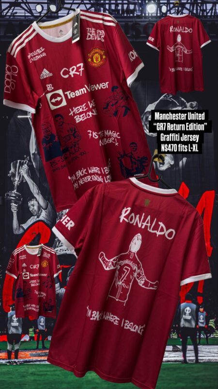 Manchester United “CR7 Return Edition” Graffiti Jersey N$470 fits L-XL