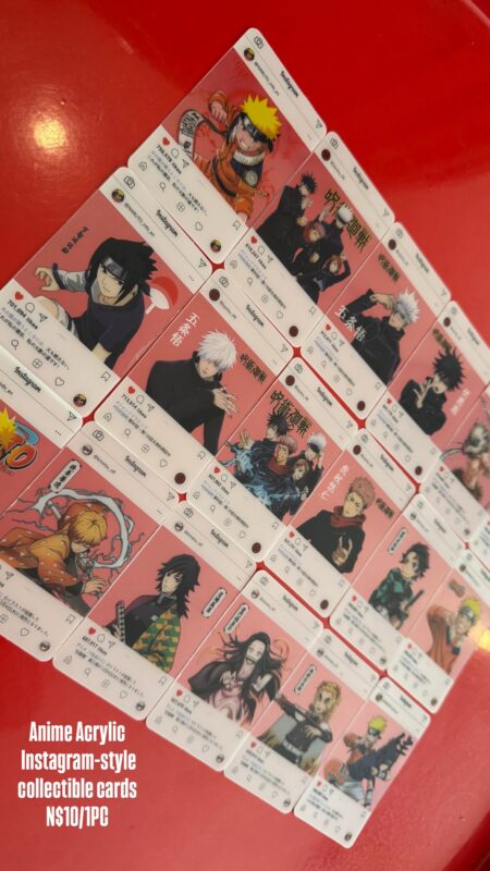 Anime Acrylic Instagram-style collectible cards N$10/1PC