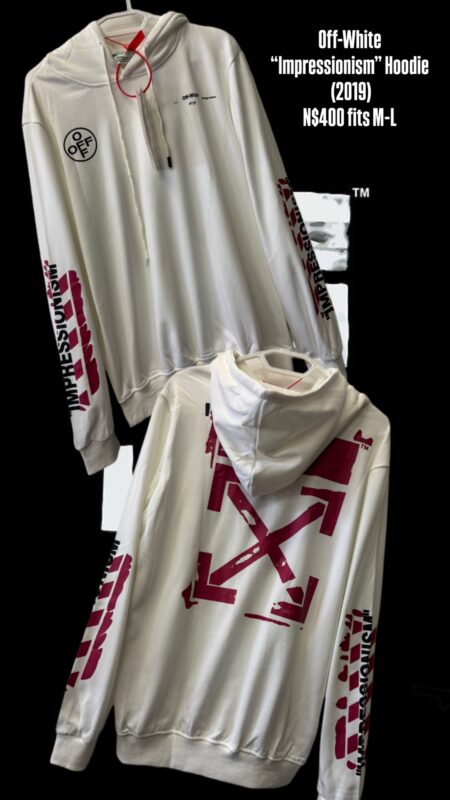 Off-White “Impressionism” Hoodie (2019) N$400 fits M-L