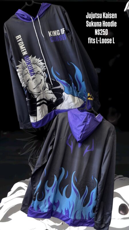 Jujutsu Kaisen Sukuna Hoodie N$250 fits L-Loose L