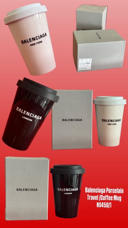 Balenciaga Porcelain Travel/Coffee Mug N$450/1