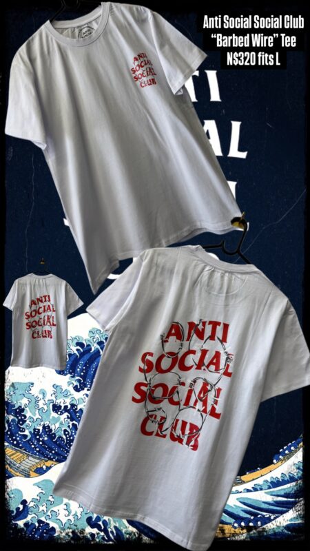 Anti Social Social Club “Barbed Wire” Tee N$320 fits L