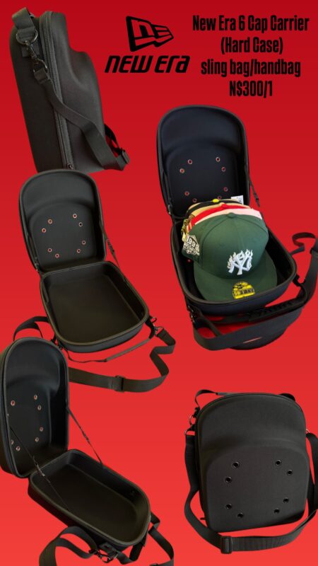 New Era 6 Cap Carrier (Hard Case) sling bag/handbag N$300/1
