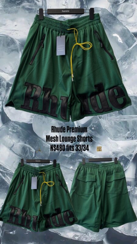 Rhude Premium Mesh Lounge Shorts N$480 fits 33/34