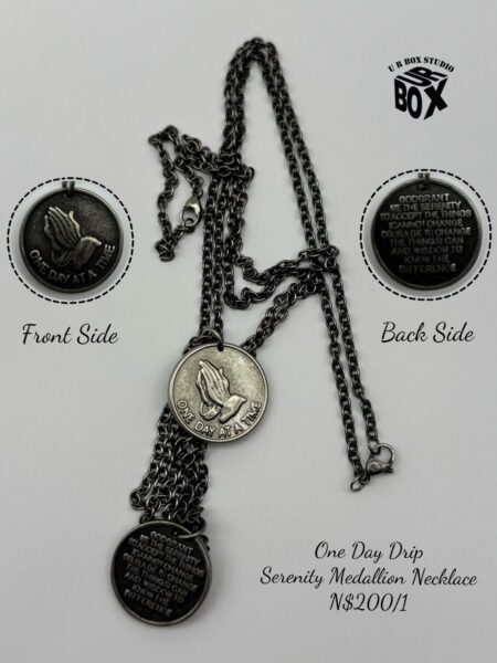 One Day Drip – Serenity Medallion Necklace N$200/1