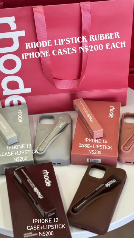 Rhode Lipstick Rubber iPhone cases N$200 each