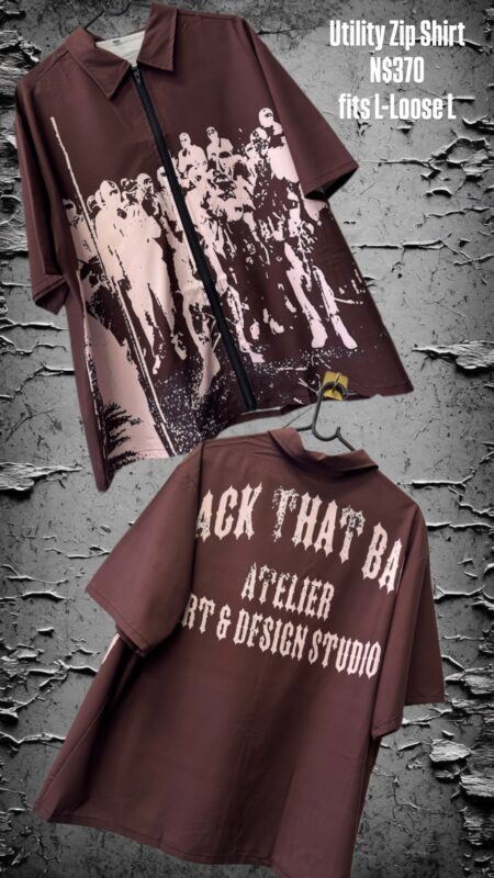 Utility Zip Shirt N$370 fits L-Loose L