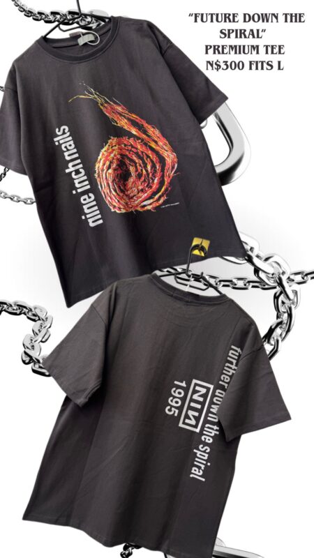 “Future Down the Spiral” Premium Tee N$300 fits L