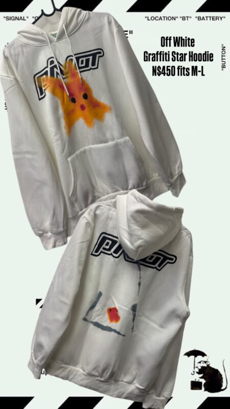 Off White Graffiti Star Hoodie N$450 fits M-L
