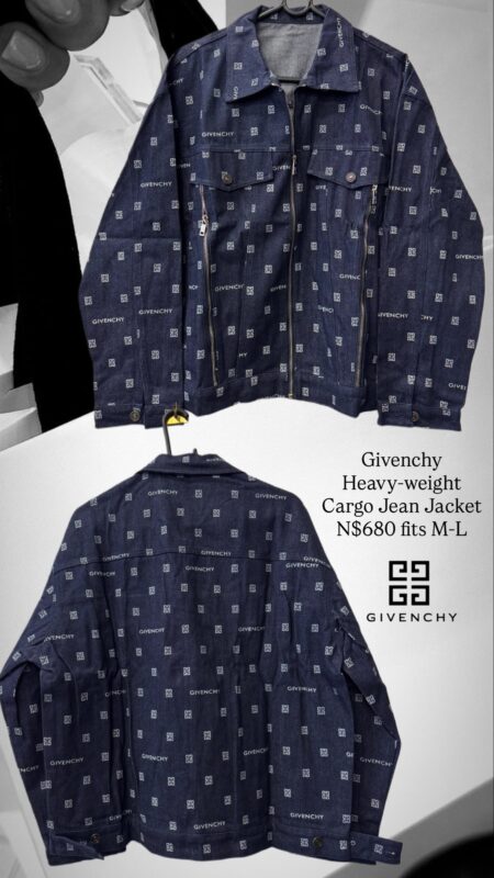 Givenchy Heavy-weight Cargo Jean Jacket N$680 fits M-L