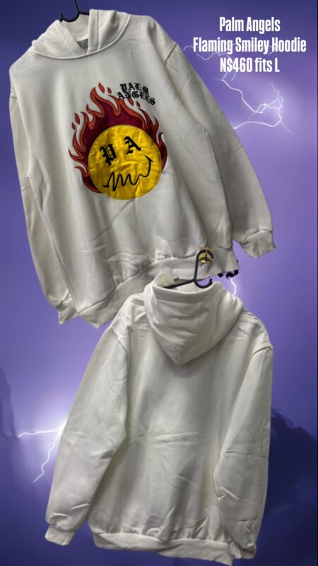 Palm Angels Flaming Smiley Hoodie N$460 fits L