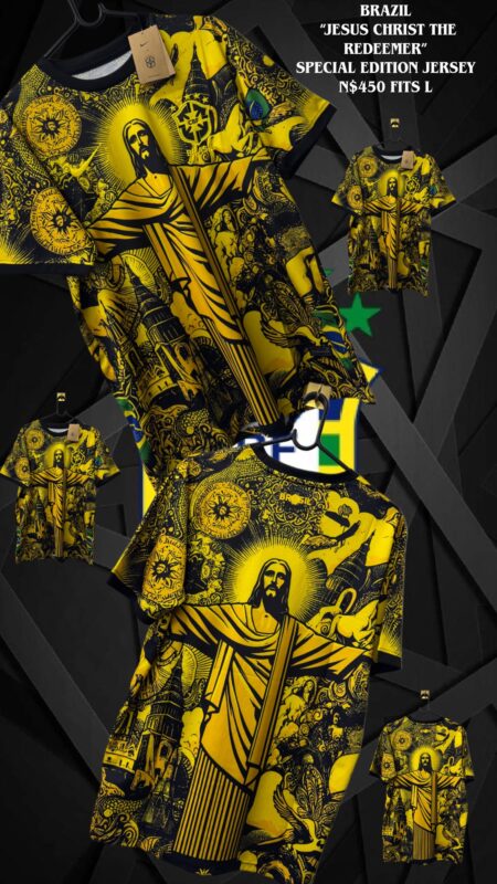 Brazil “Jesus Christ the Redeemer” special edition jersey N$450 fits L