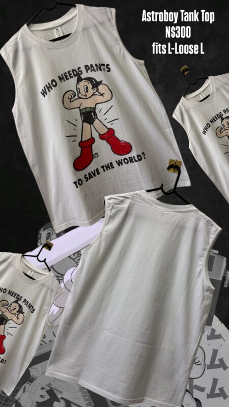 Astro boy Tank Top N$300 fits L-Loose L