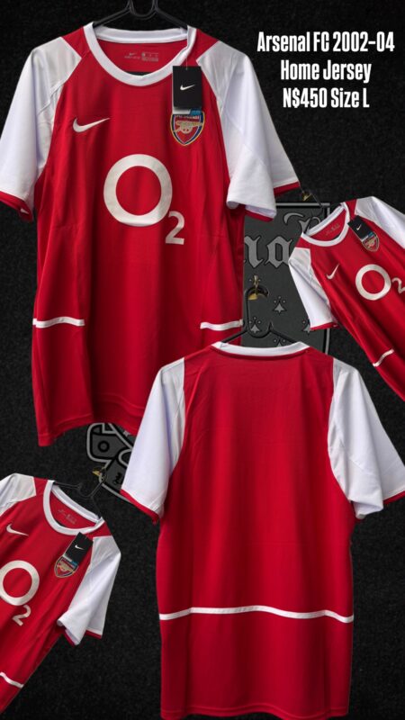 Arsenal FC 2002–04 Home Jersey N$450 Size L