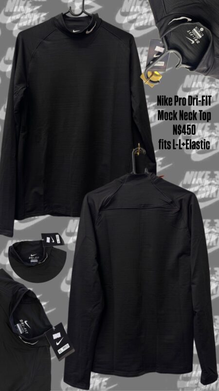 Nike Pro Dri-FIT Mock Neck Top N$450 fits L-L+ Elastic