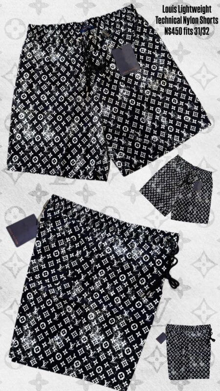Louis Lightweight Technical Nylon Shorts N$450 fits 32/33