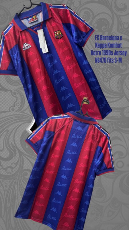 FC Barcelona x Kappa Kombat Retro 1990s Jersey N$470 fits S-M