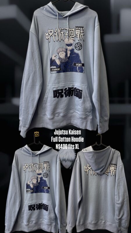 Jujutsu Kaisen Full Cotton Hoodie N$400 fits XL
