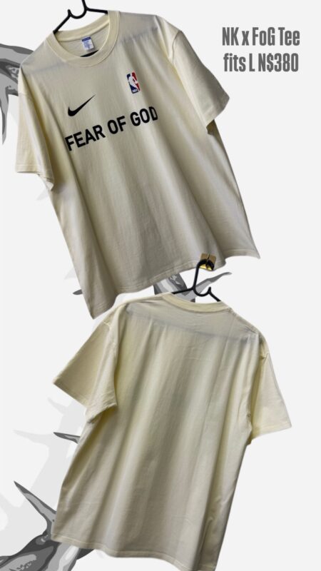 NK x FoG Tee fits L N$380