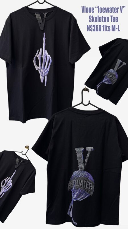 Vlone “Icewater V” Skeleton Tee N$360 fits M-L