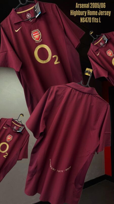 Arsenal 2005/06 Highbury Home Jersey N$470 fits L
