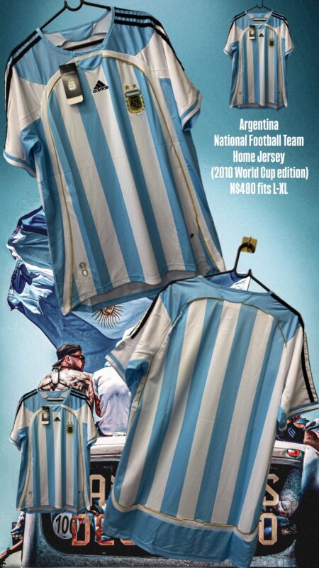 Argentina National Football Team Home Jersey (2010 World Cup edition) N$480 fits L-XL