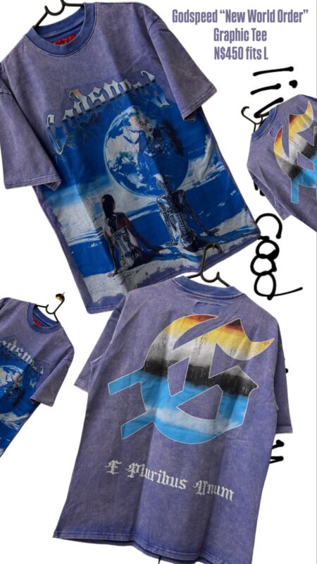 Godspeed “New World Order” Graphic Tee N$450 fits L