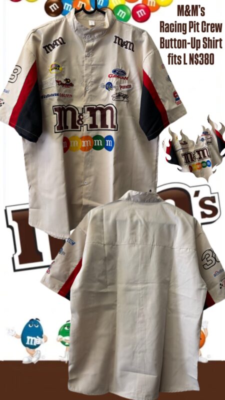 M&M’s Racing Pit Crew Button-Up Shirt fits L N$380