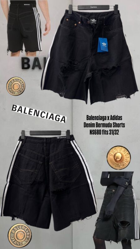 Balenciaga x Adidas Denim Bermuda Shorts N$680 fits 31/32