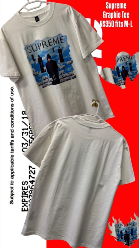 Supreme Graphic Tee N$350 fits M-L