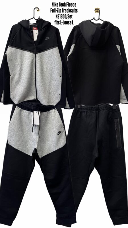 Nike Tech Fleece Full-Zip Tracksuits N$1350/Set fits L-Loose L